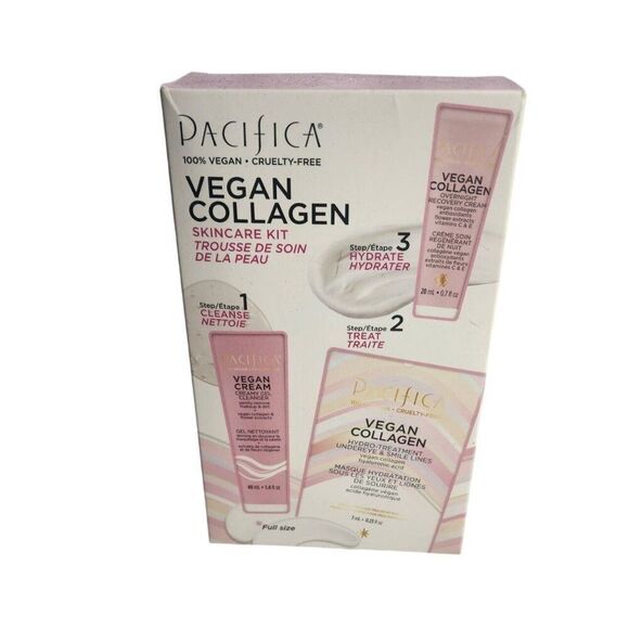 NEW Pacifica Vegan Collagen Skincare Kit - Picture 1 of 4